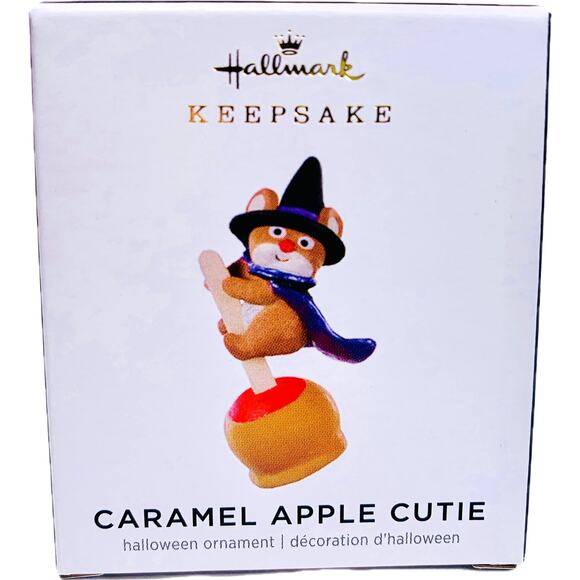 Hallmark CARAMEL APPLE CUTIE MINIATURE Keepsake Halloween Ornament 2021 NIB - Picture 1 of 8